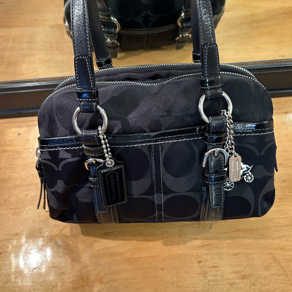 Coach Soho leather and canvas satchel. Style No. 12680